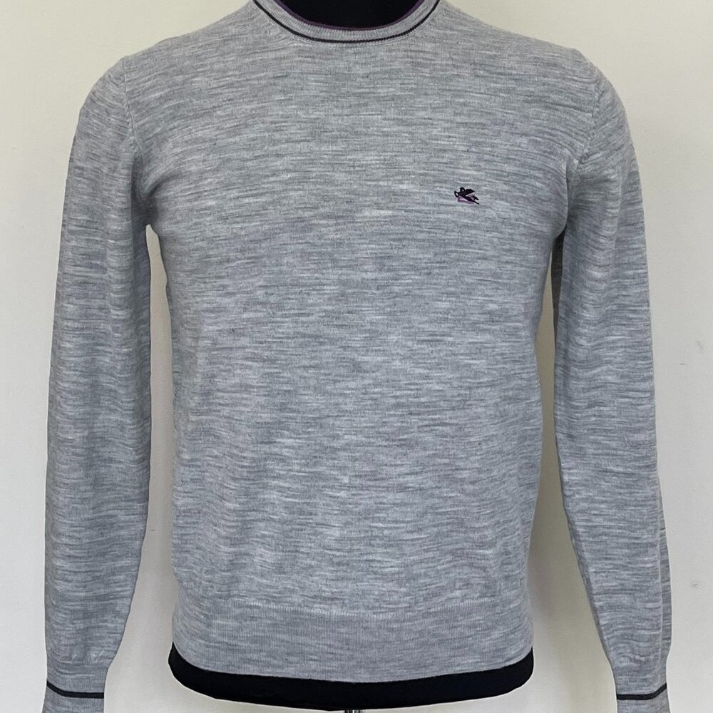 New Etro Crew neck Virgin Wool Sweater Pullover